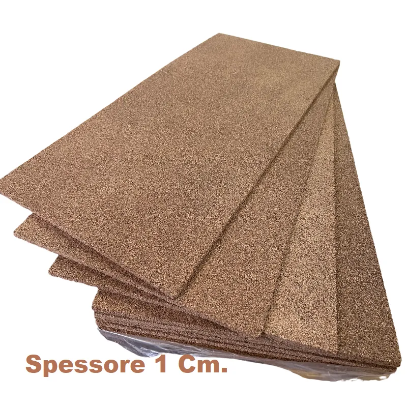Pannello in Sughero biondo spessore 1 cm. compresso a 230 Kg.
