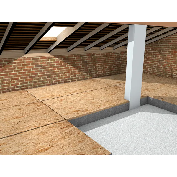 Isolamento Coperture tetto solaio pannello pedonabile Grafite + OSB