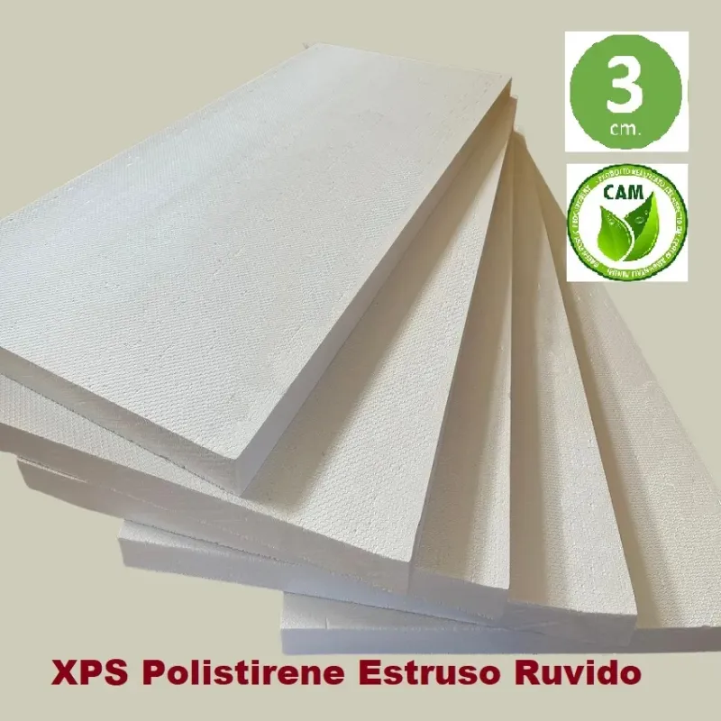 Polistirene Estruso XPS 125 x 60 spessore 3 cm. Pannello Isolante Rigido Resistente alla Compressione
