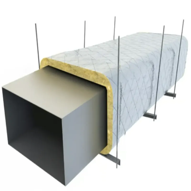 Feltro di Lana di Roccia Rivestito in Alluminio, Isolamento Alte Temperature