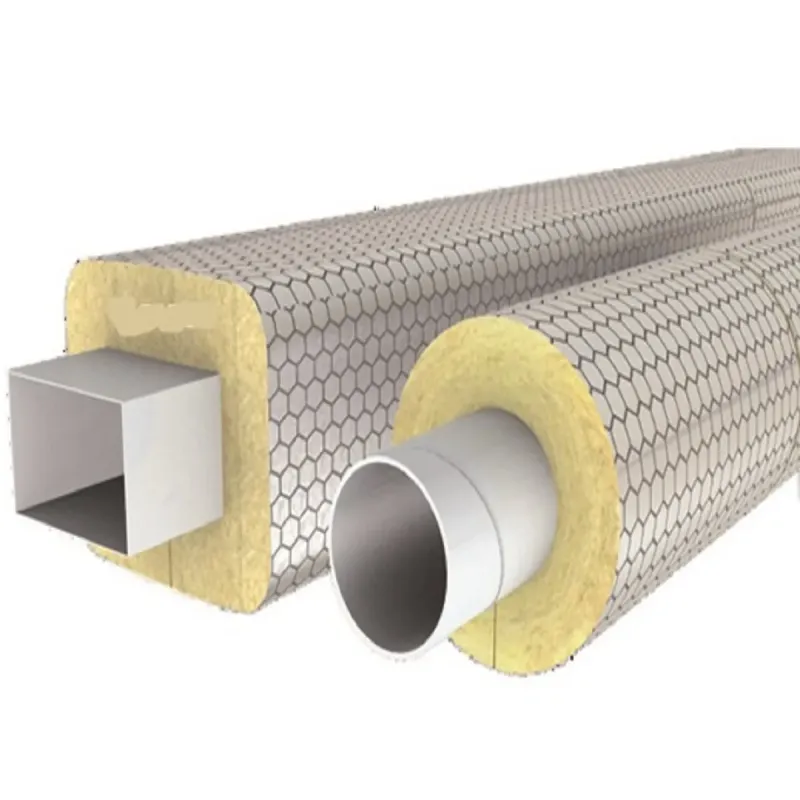 Feltro di Lana di Roccia Rivestito in Alluminio, Isolamento Alte Temperature