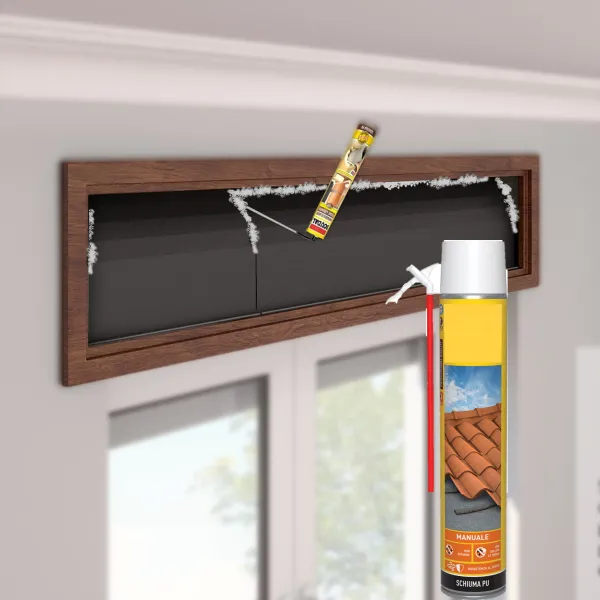 Schiuma sigillante per Kit avvolgibile.