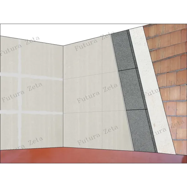 Pannello isolante termico EPS Grafite 40 mm. + cartongesso 10 mm.