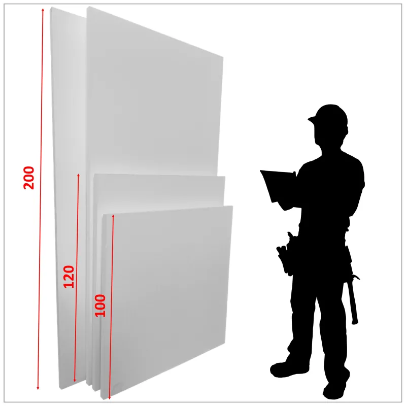 Pannello Isolante di Grandi Dimensioni- Polistirolo Espanso 200 x 120 Cm.