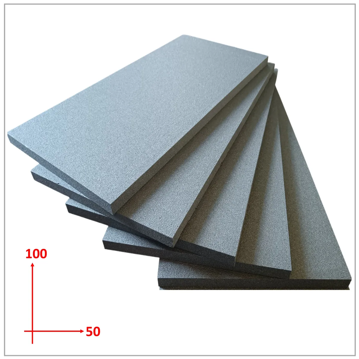 LoviStore Pannelli Isolanti In Polistirolo CAM EPS100, Lastre 100x50cm Spessore 1cm, Fogli Polistirene Espanso, Isolamento Termico Acustico Copertura, Imballaggio Fai Da Te Coibentazione Cappotto (10