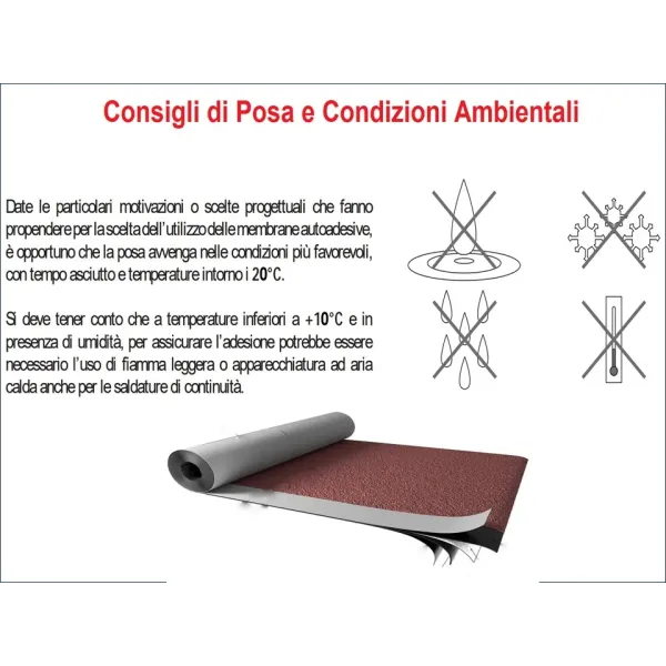 Guaina bituminosa adesiva autoadesiva poliestere ardesiata  carta catramata copertura casette solaio sottotegola impermeabille