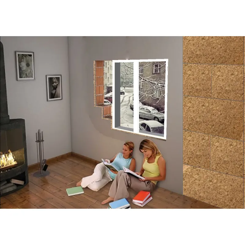 Pannello in Sughero biondo compresso spessore 1 cm. grana media costante