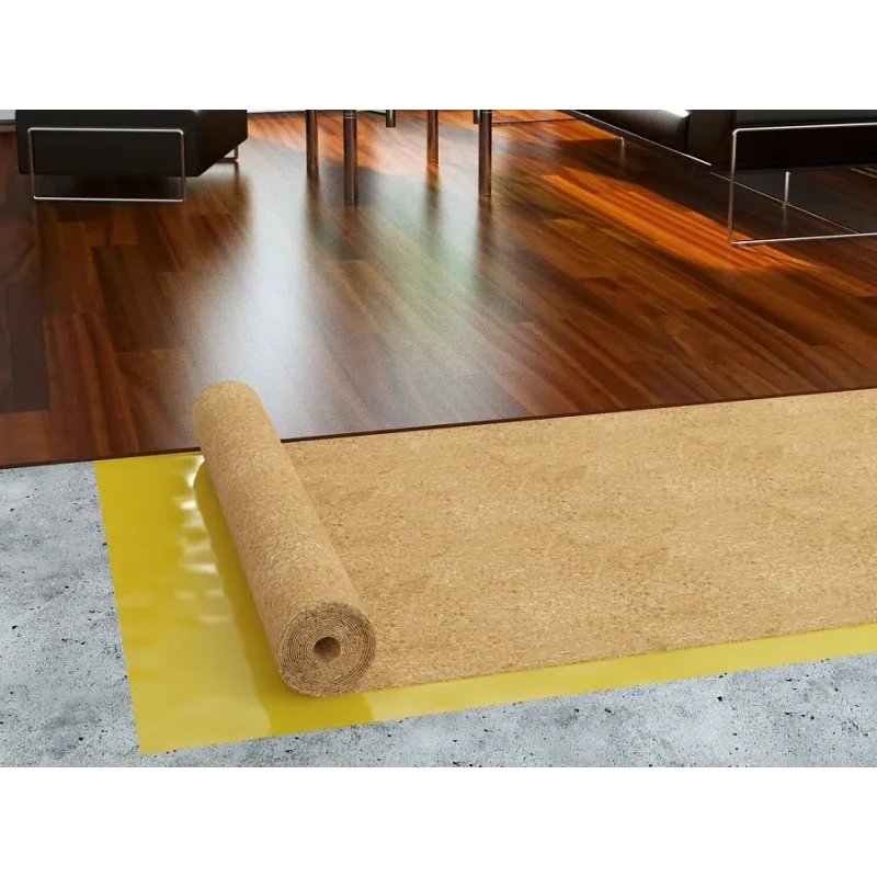 Rotolo di Sughero Supercompresso Sp. 3 mm. Tappetino Acustico Rivestimento Murale