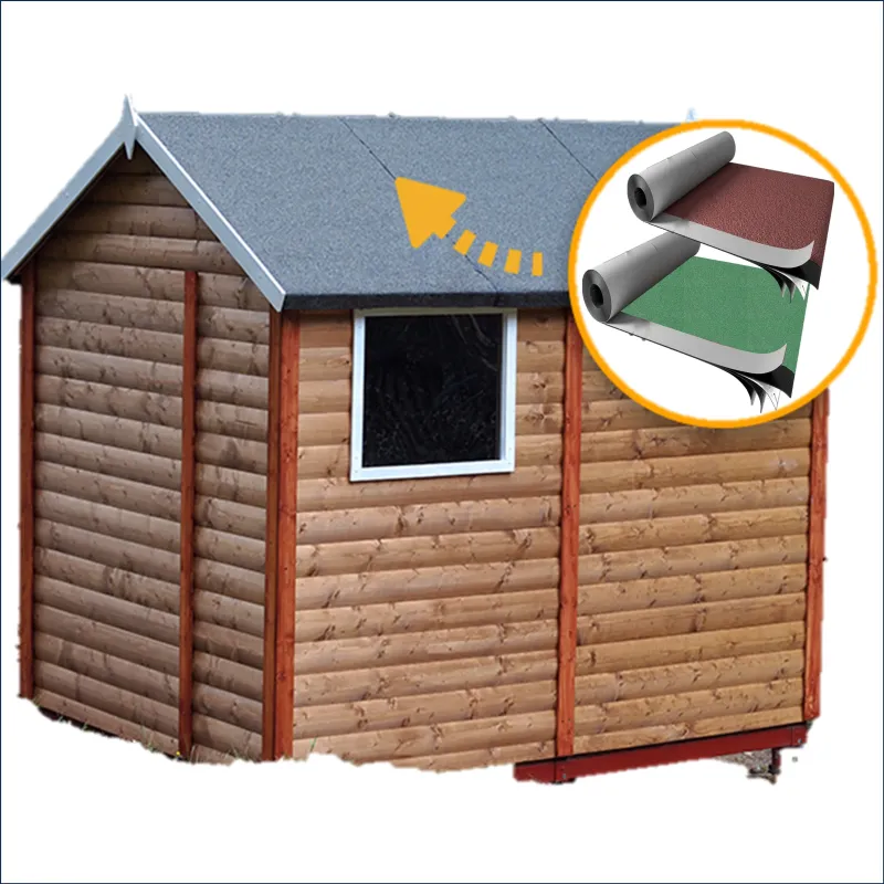 Guaina adesiva ardesiata verde  poliestere professionale carta catramata