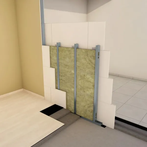 Pannello Acustico Isolante in Lana di Roccia -  Spessore 4 cm