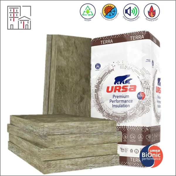 Pannello Lana di Roccia Minerale - Spessore 60 mm - Fonoisolante Acustico Isolante Termico Pareti Soffitto