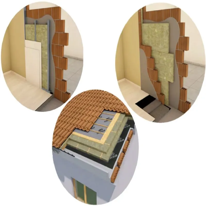 Pannello Lana di Roccia Minerale - Spessore 40 mm - Fonoisolante Acustico Isolante Termico Pareti Soffitto