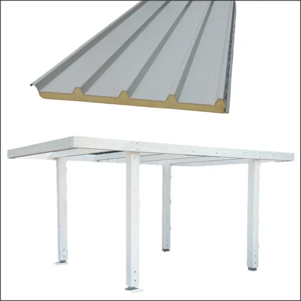 Pergola Gazebo Carport Auto e Moto da giardino In Legno Lamellare pesante