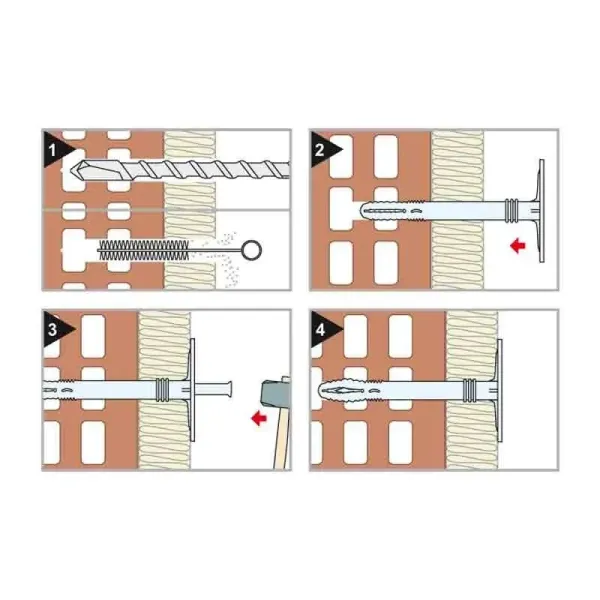 Tasselli  cappotto per fissaggio materiali isolanti