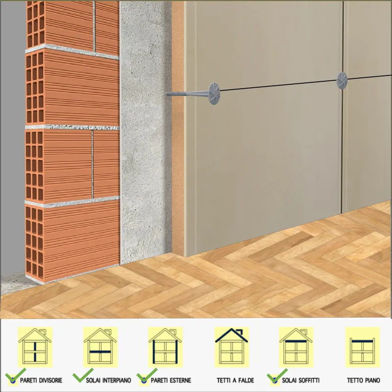 cappotto interno con Pannello fibra di legno e cartongesso isolamento termico ed acustico ad alte prestazioni