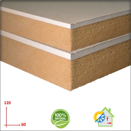 cappotto interno con Pannello fibra di legno e cartongesso isolamento termico ed acustico ad alte prestazioni