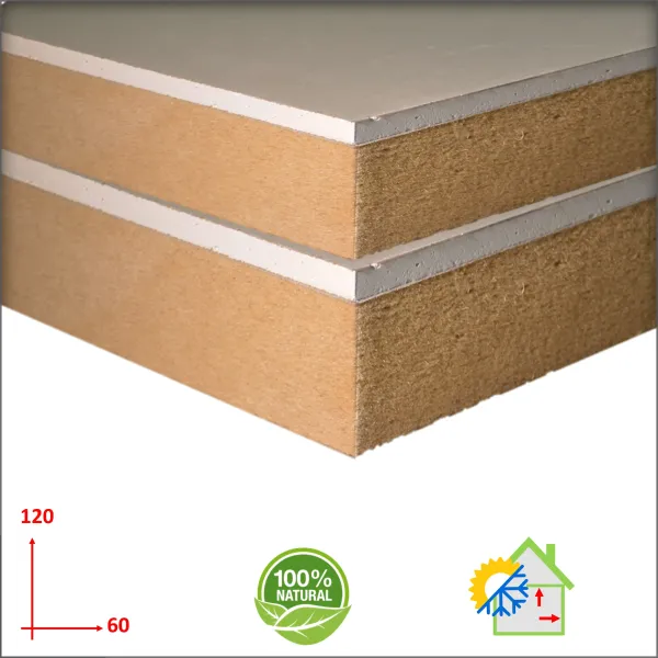 cappotto interno con Pannello fibra di legno e cartongesso isolamento termico ed acustico ad alte prestazioni