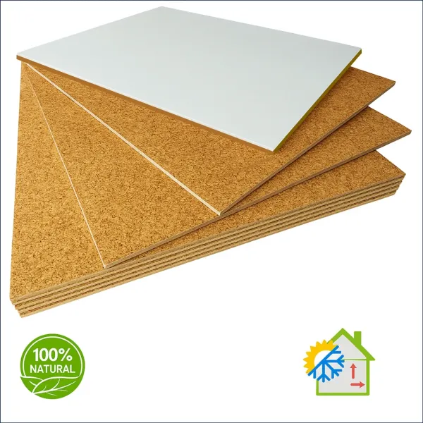 Pannello Isolante Termico Accoppiato Sughero+Cartongesso | 20mm.