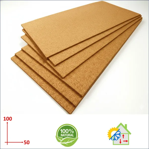 Sughero Supercompresso a vista in Pannelli sottili spessore 7 millimetri