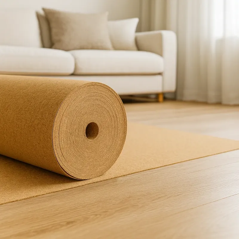 Sughero naturale in rotoli o lastre  spessore sottile pareti pavimento