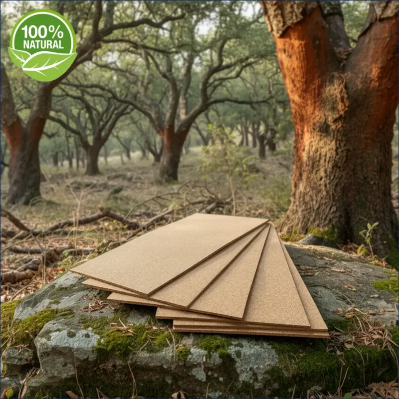 Sughero Supercompresso a vista in Pannelli sottili spessore 3 millimetri