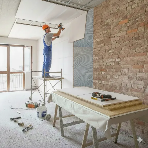 Pannello isolante termico EPS Grafite 40 mm. + cartongesso 10 mm.