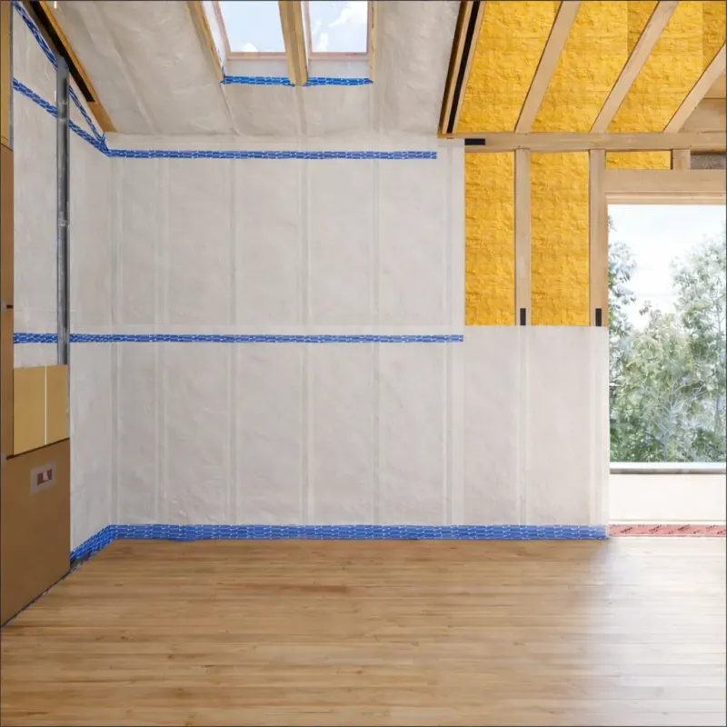 Telo Freno al Vapore, Membrana in TNT Regolatore Flusso Aria, Isolamento e Protezione Tetto e Pareti.