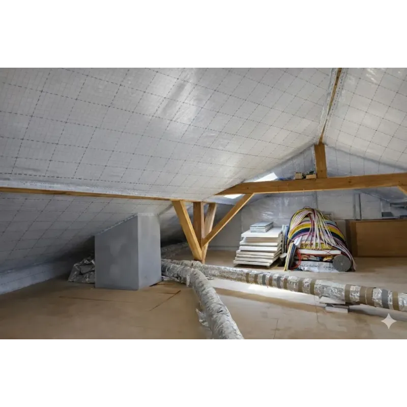 Telo Freno al Vapore, Membrana in TNT Regolatore Flusso Aria, Isolamento e Protezione Tetto e Pareti.