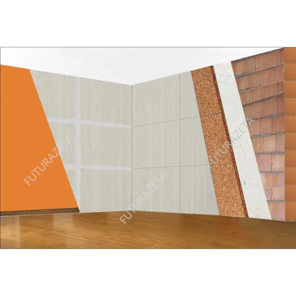 Cappotto Interno  Sughero 30 mm. + Cartongesso 10 mm.