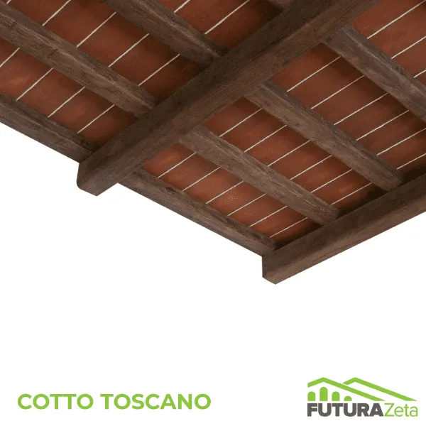 Soffitto/Controsoffitto Termico Estetico Arredamento – Cotto Rosso Toscano