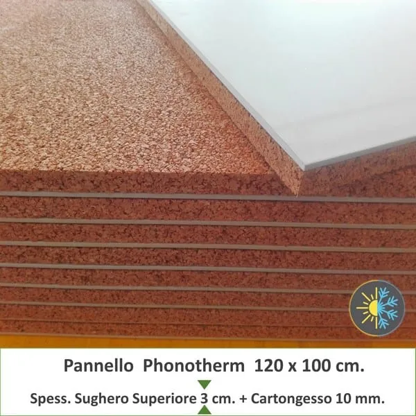 Cappotto Interno  Sughero 30 mm. + Cartongesso 10 mm.