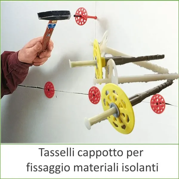 Tasselli  cappotto per fissaggio materiali isolanti