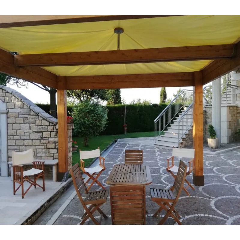 Gazebo in legno lamellare modello "Roma"
