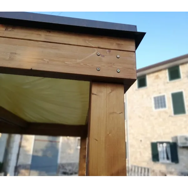 Gazebo in legno lamellare modello "Roma"