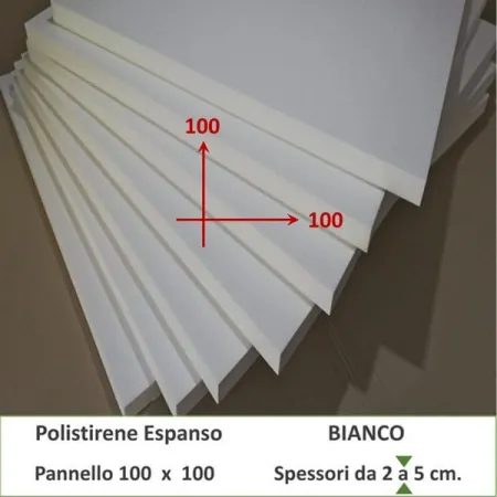 Pannello isolante in polistirolo Espanso Max 100 bianco 100 x 100