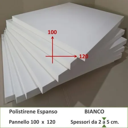 Pannello isolante in polistirolo Espanso Max 120 bianco 120 x 100