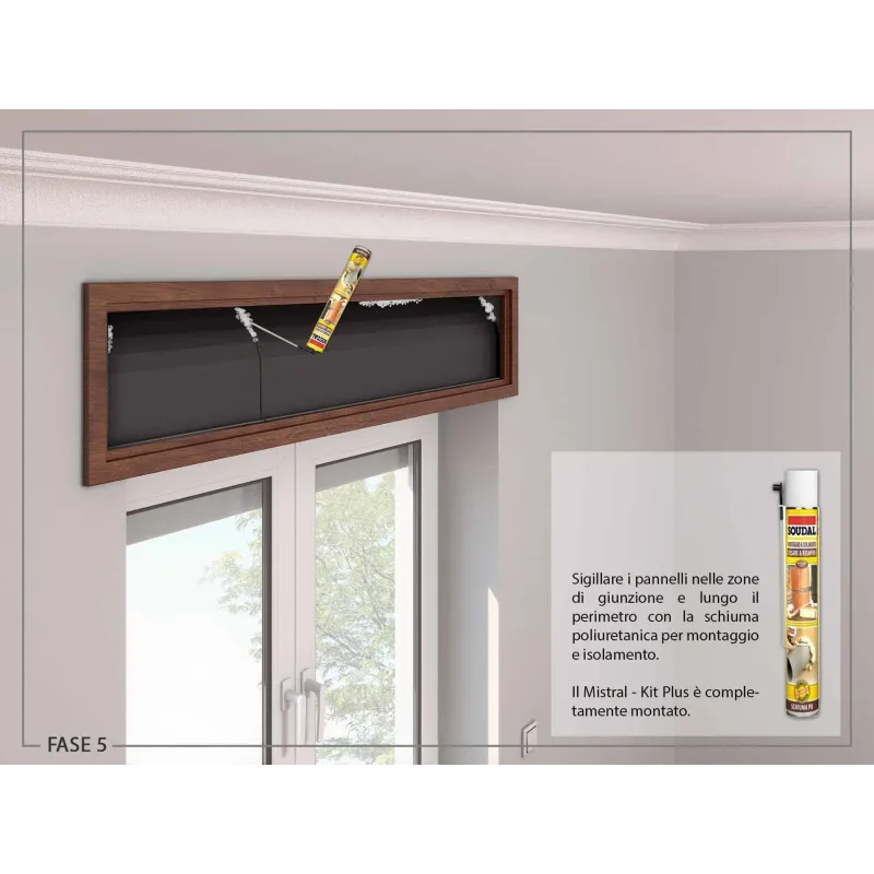 Mistral-Kit Plus Isolamento Acustico Stop Spifferi Cassonetto Avvolgibili