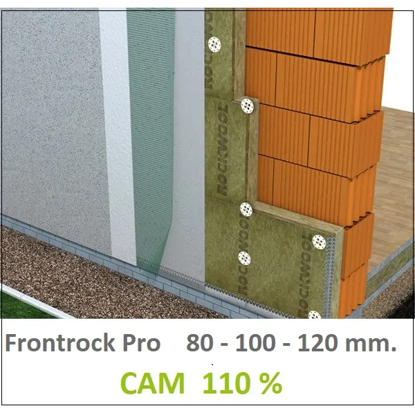 Cappotto Termico Esterno Frontrock Pro Ecobonus 100 mm. Corazzato